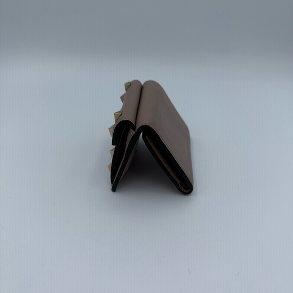 Valentino Taupe Wallet with Gold Studs - Picture 2 of 10